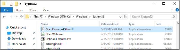 OpenPasswordFilter.dll in System32